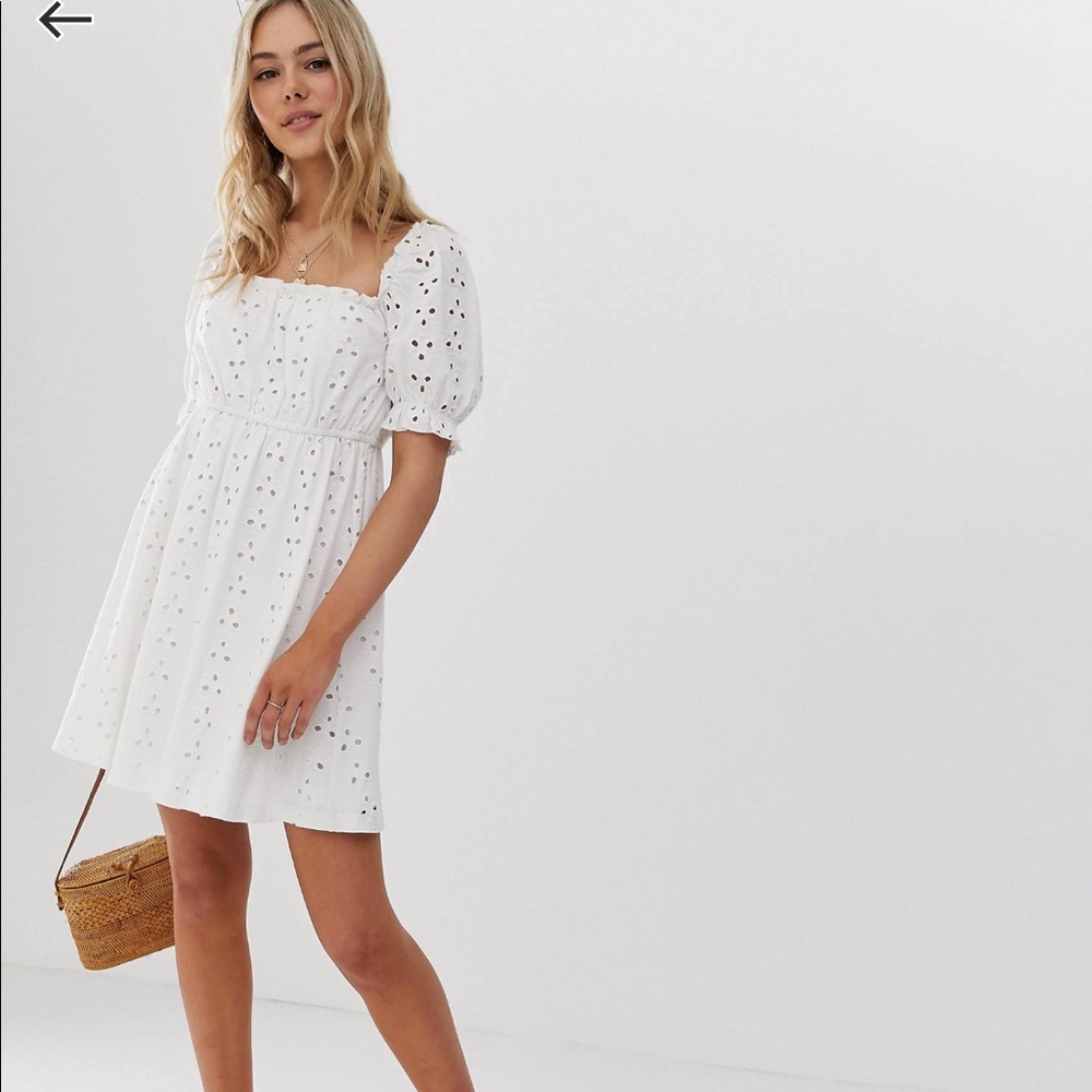 ASOS eyelet milkmaid dress - NEVER WORN